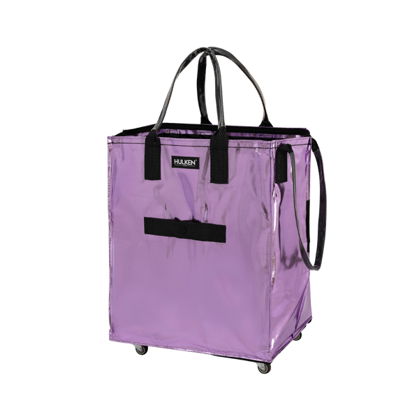 Lilac Tote Bag | Rolling Bag on Wheels – HULKEN®