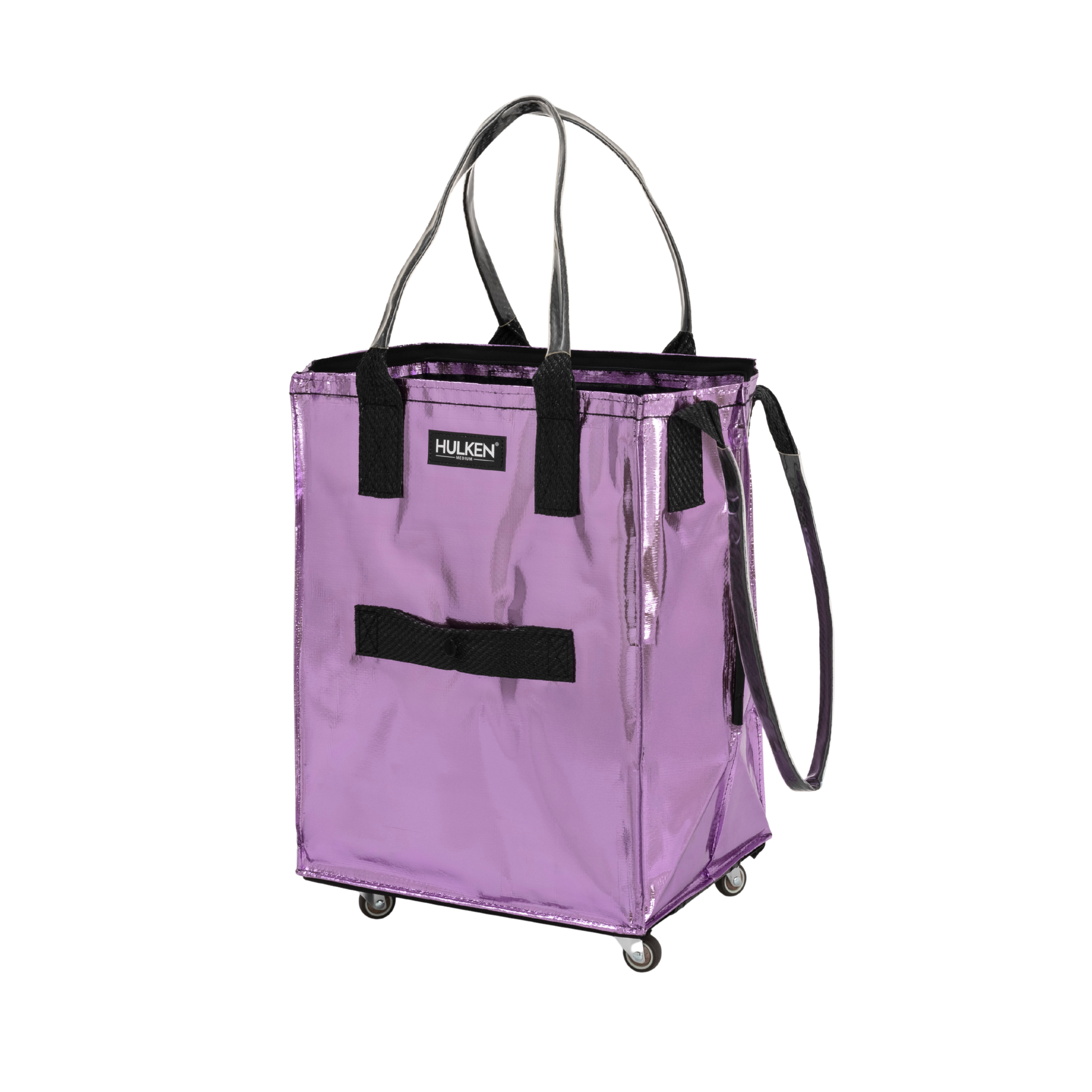 Lilac Tote Bag | Rolling Bag on Wheels – HULKEN® Lilac Tote Bag | Rolling Bag on Wheels – HULKEN®