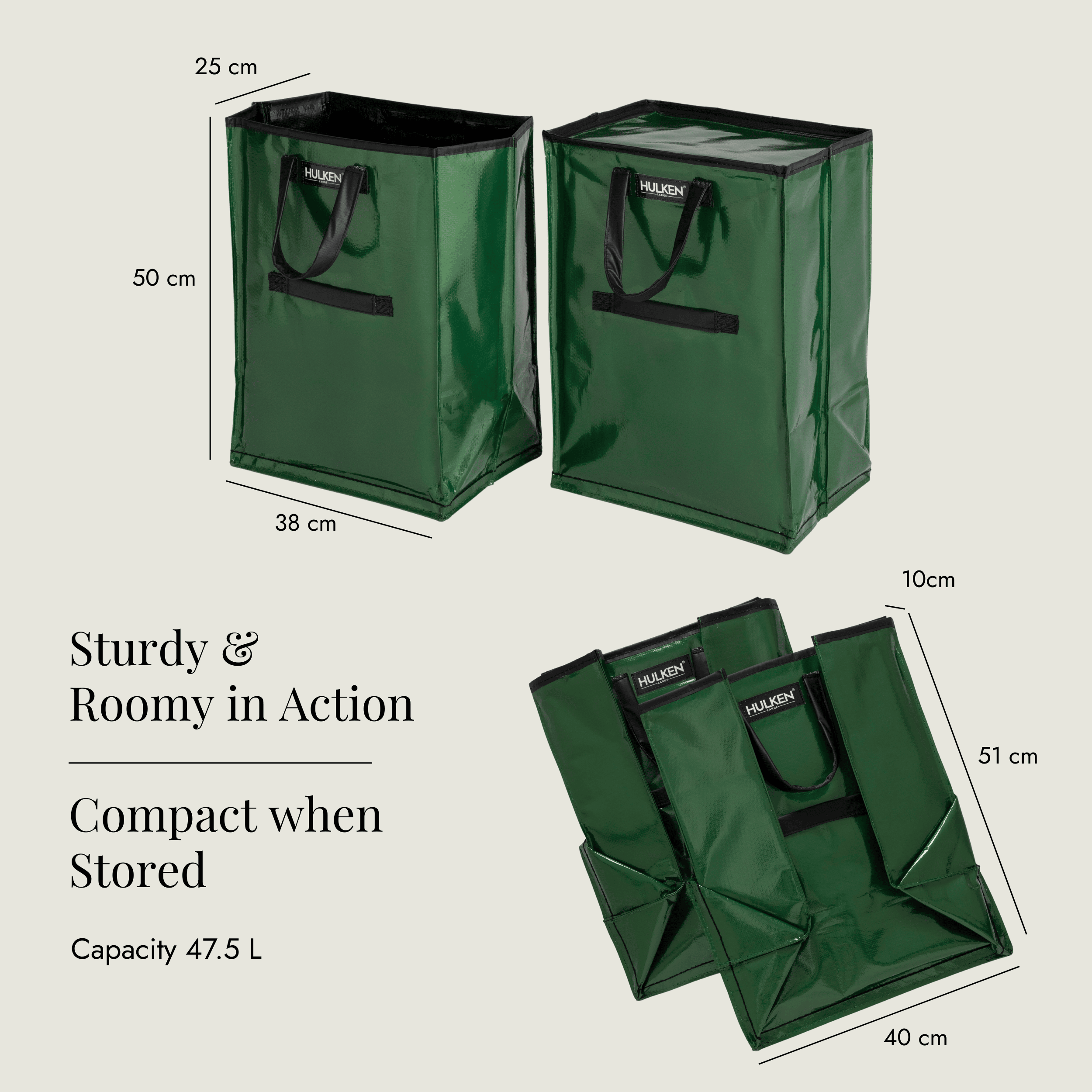 Tidy & Chill Inserts Forest Green | Lightweight & Insulated - Hulken®