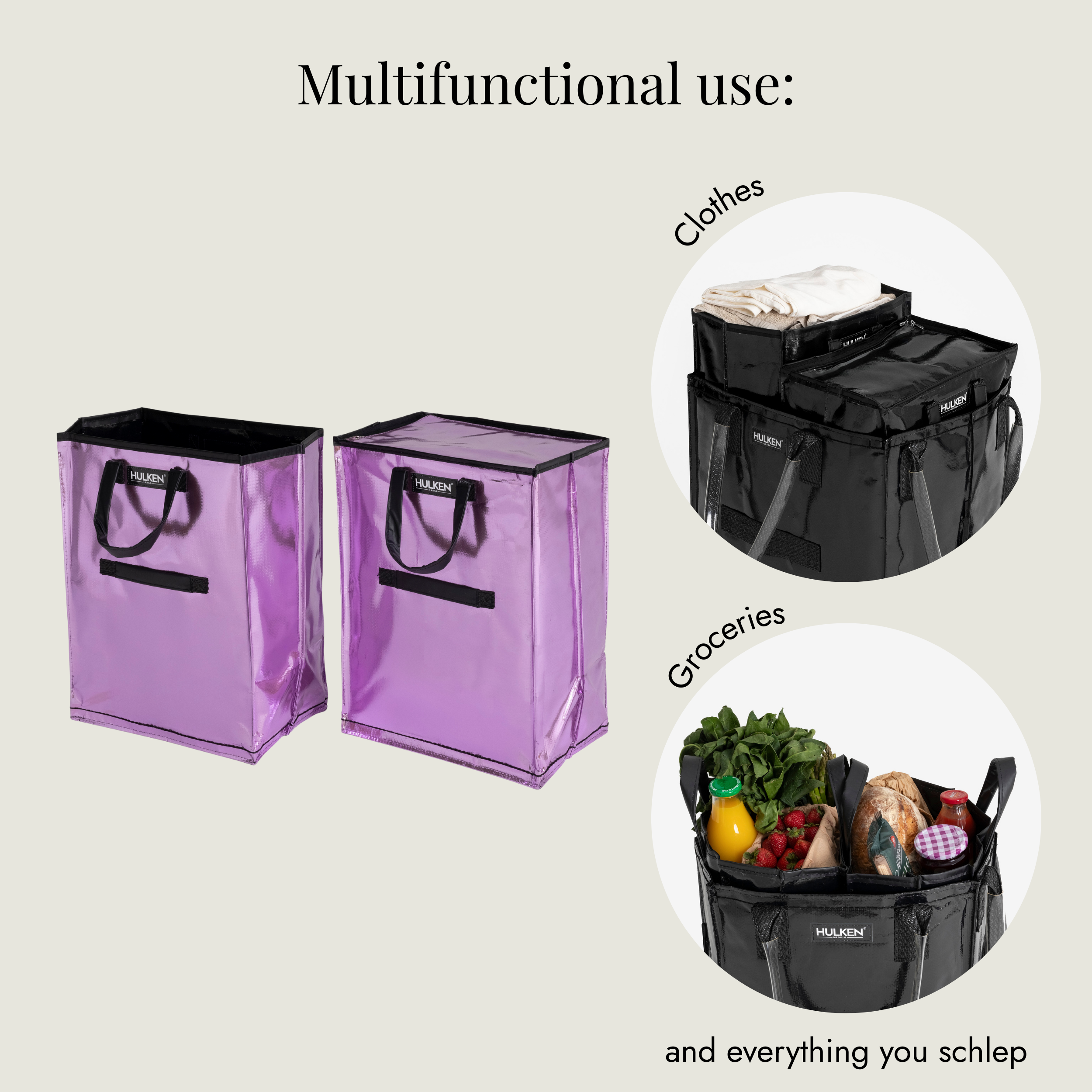 Tidy & Chill Inserts Lilac | Lightweight & Organized - Hulken®