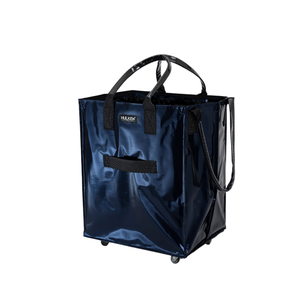 Midnight Blue Tote Bag Foldable Bag on Wheels – HULKEN®
