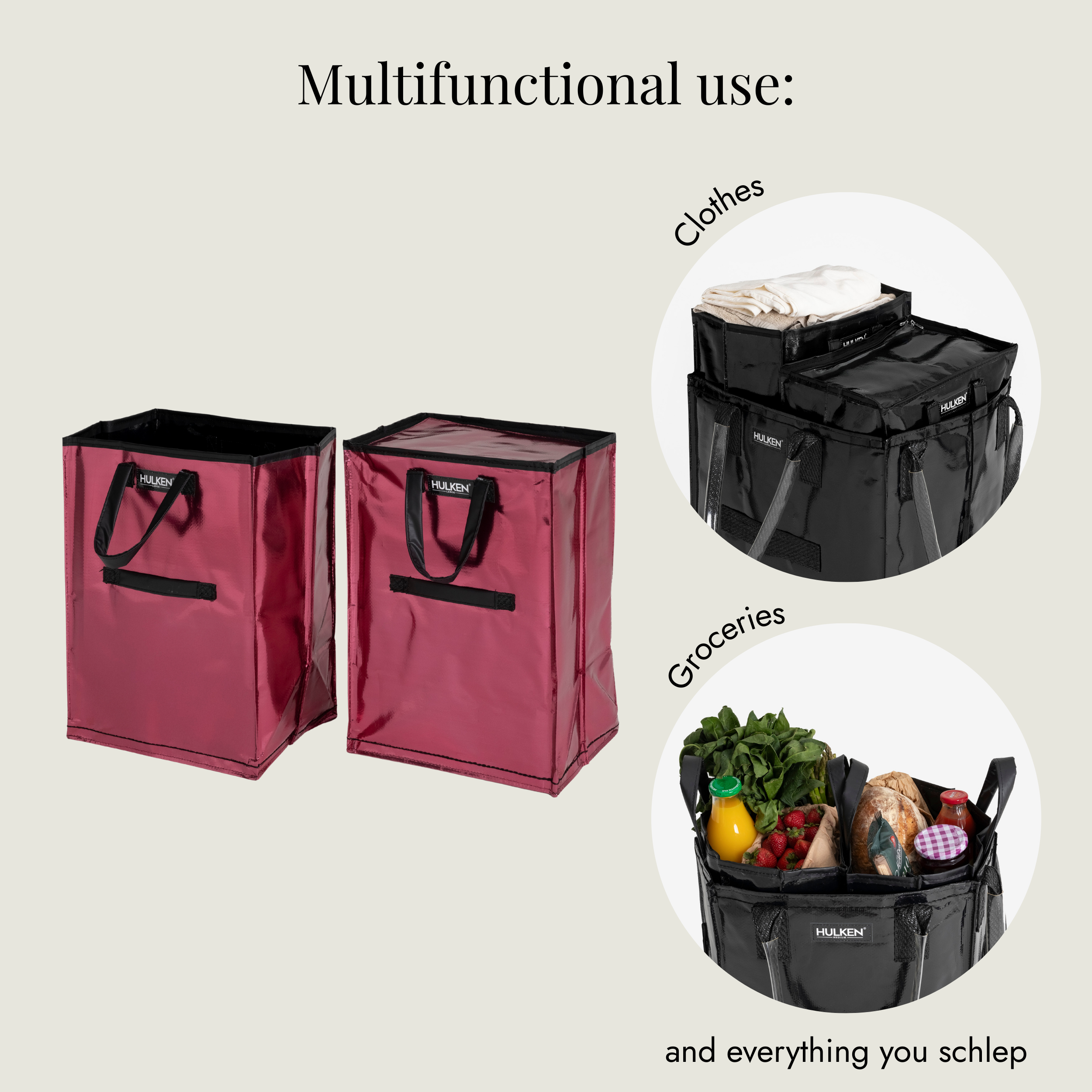 Tidy & Chill Inserts Cosmic Red | Lightweight & Foldable - Hulken®
